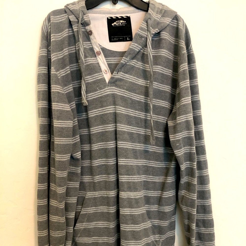 Vans long sleeve shirt with hood